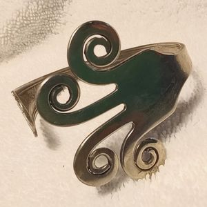 Vintage adjustable fork bracelet
